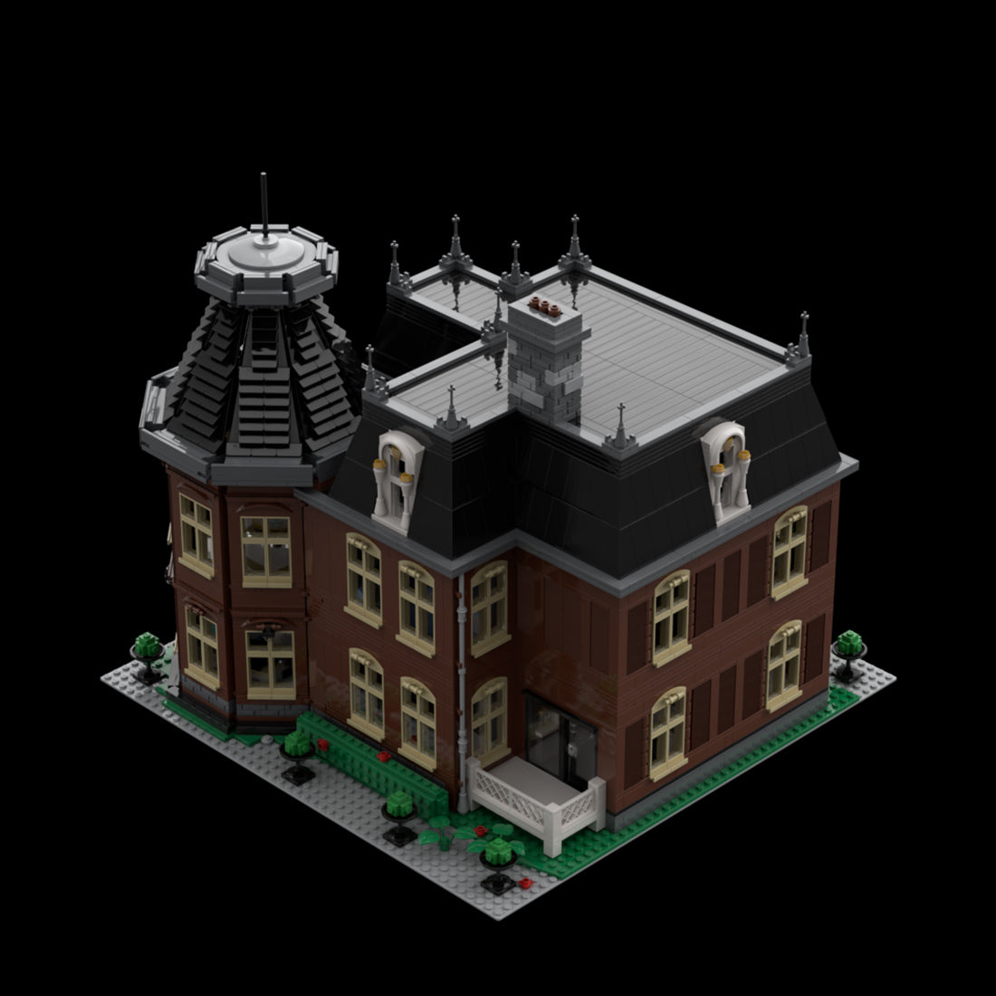 victorian manor house historic european mansion building blocks (4939pcs)