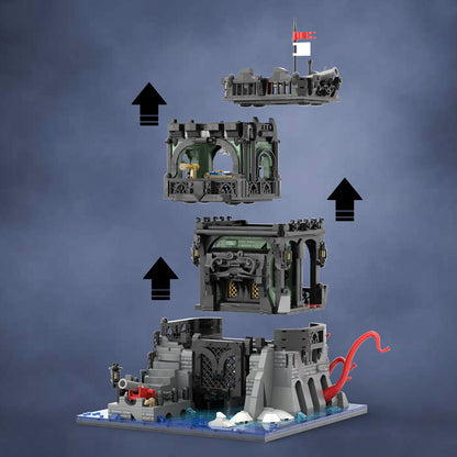 Black Watchtower Pirate Fortress Building Blocks