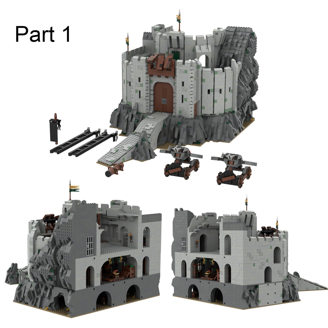 moc-38478 helm's deep building blocks set (15775pcs)