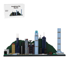 street scene moc hongkong city skyline building blocks set(1101pcs)
