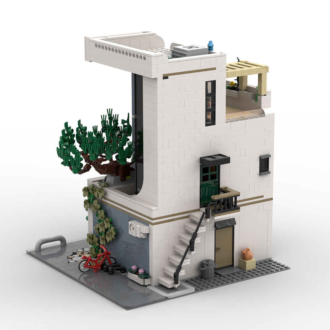 moc-237866 japanese sushi restaurant building blocks set(2354pcs)