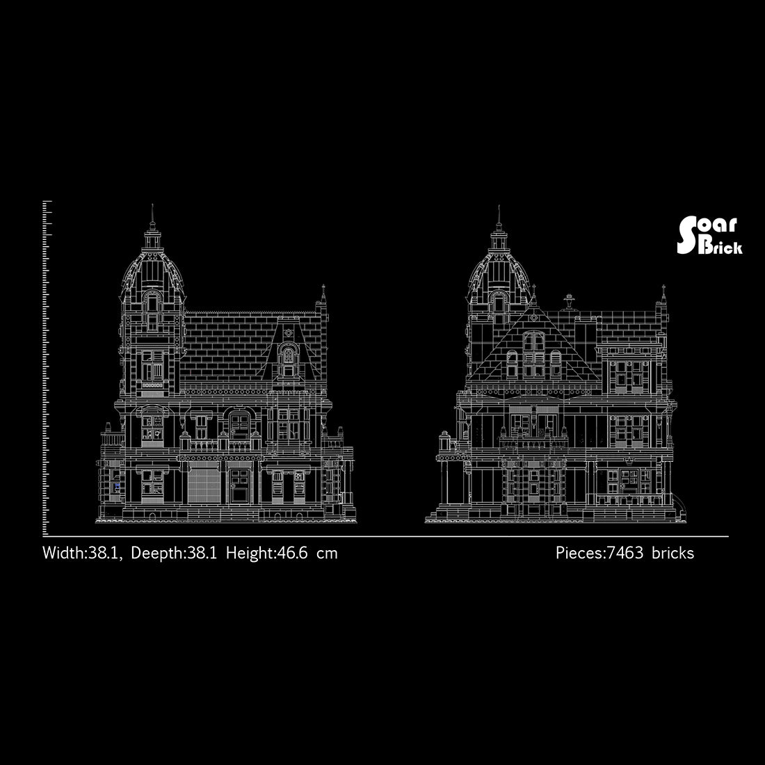 Suburban Residence Building Block Set(7407PCS)