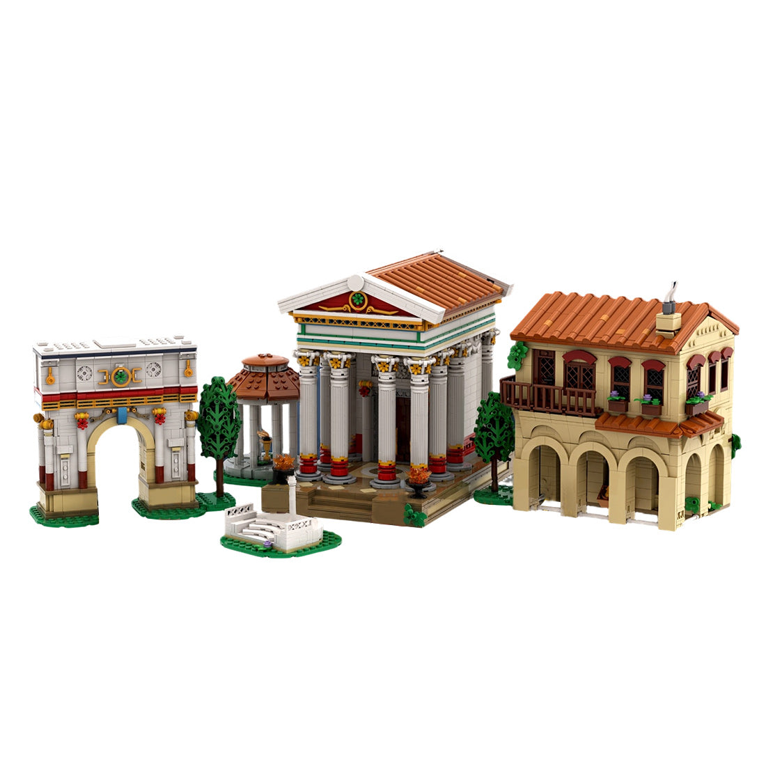ancient roman forum architectural building blocks set 4261pcs by niklas labs