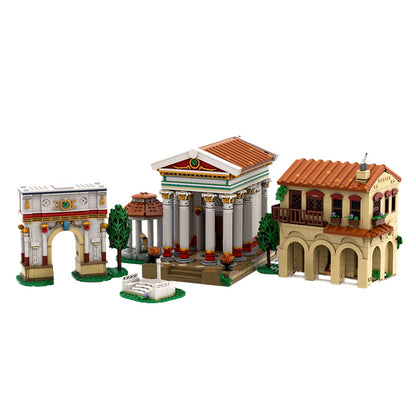 ancient roman forum architectural building blocks set 4261pcs by niklas labs