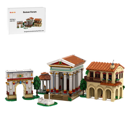 ancient roman forum building blocks set by niklas labs