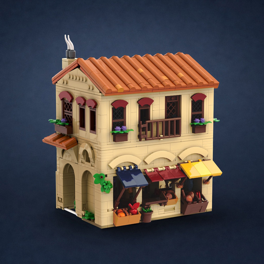 ancient rome landmark building blocks set | roman forum architecture model
