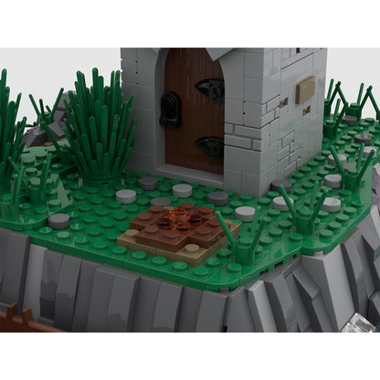 medieval coastal watchtower building blocks set (2093pcs)