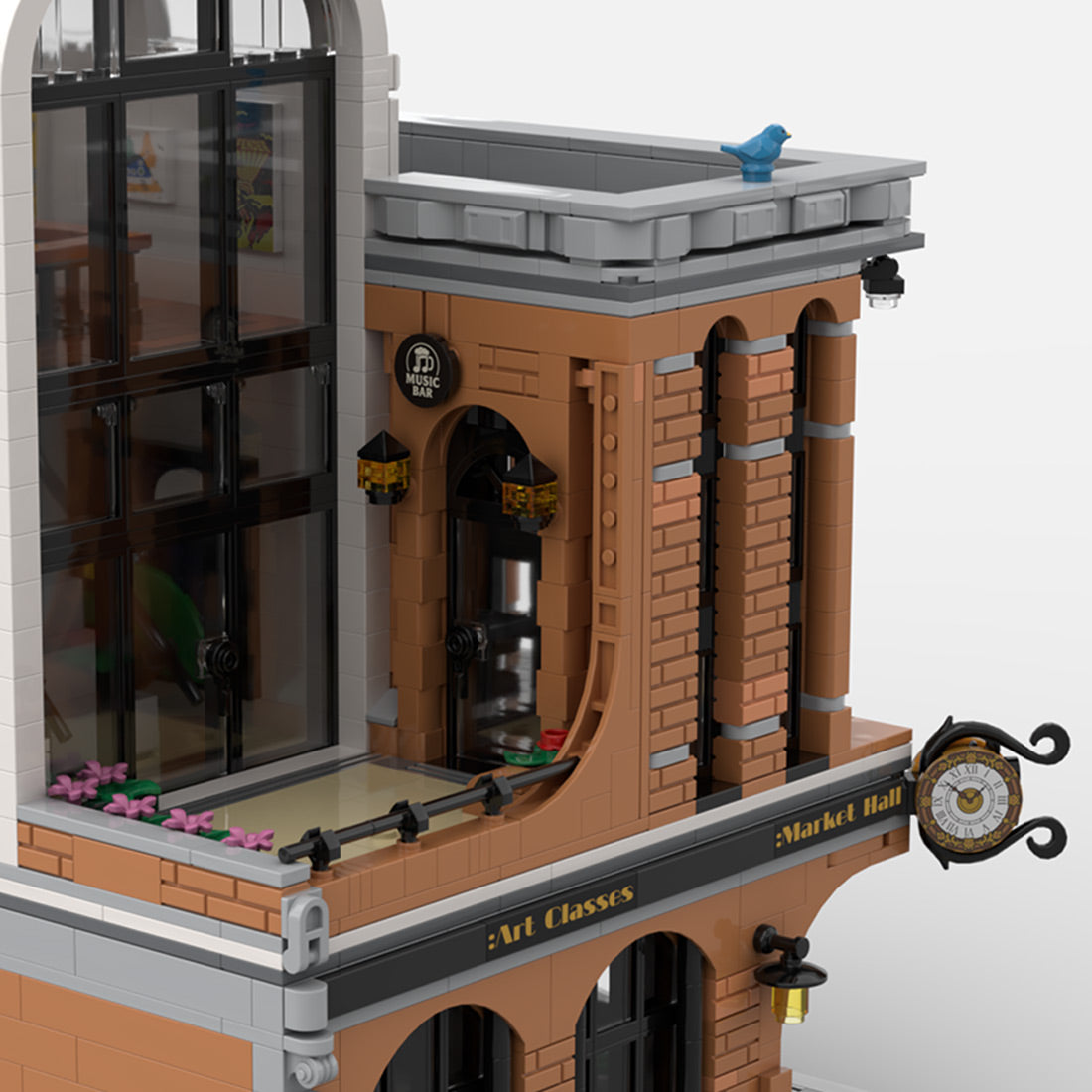 moc-243145 brick market building blocks set (3459pcs)