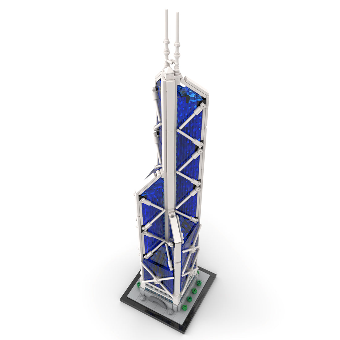 MOC-234438 1/800 Scale  Hongkong  Bank of China Tower Skyscraper Building Blocks Set (1700PCS)