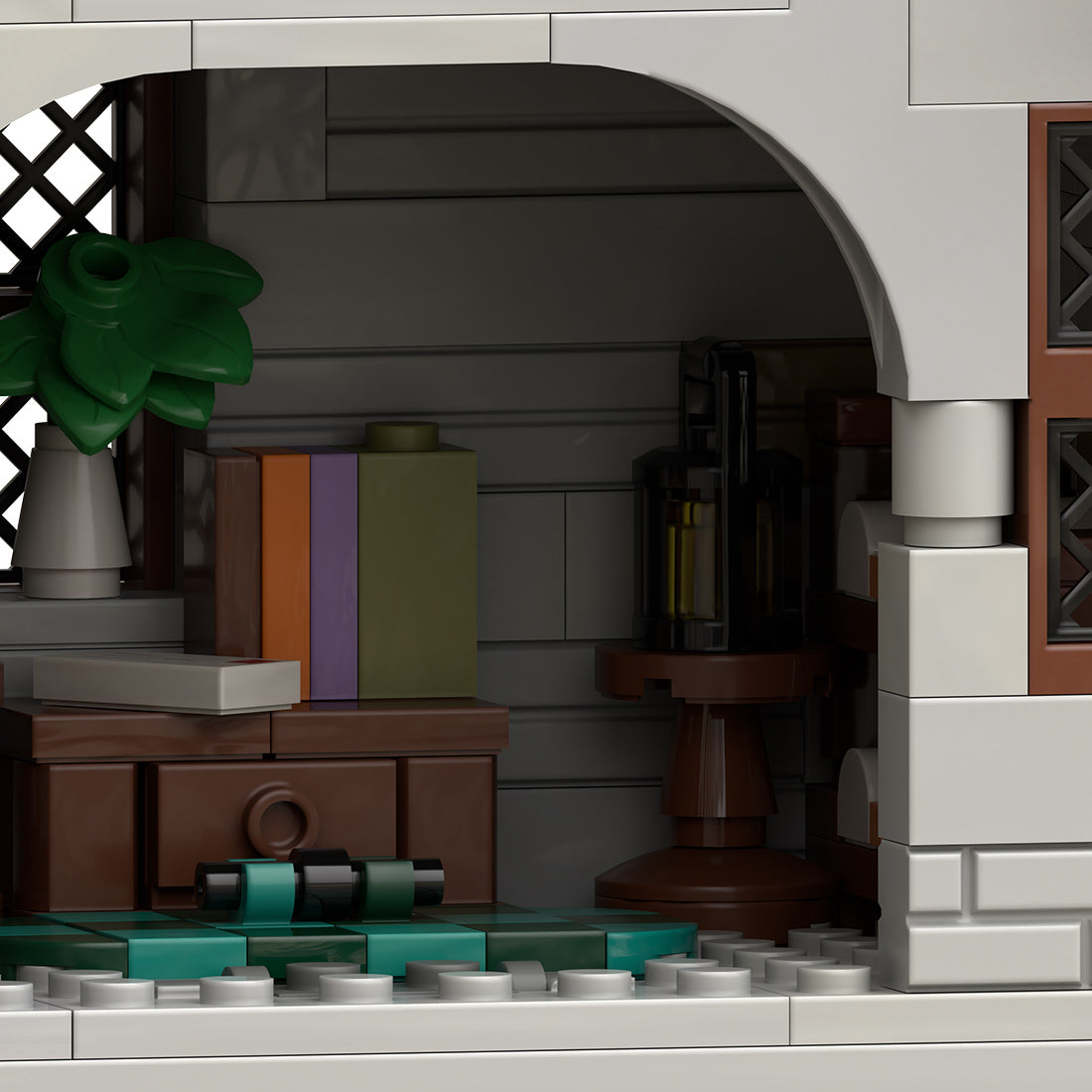 MOC-269330 Medieval Black Falcon's Outpost Castle Building Block