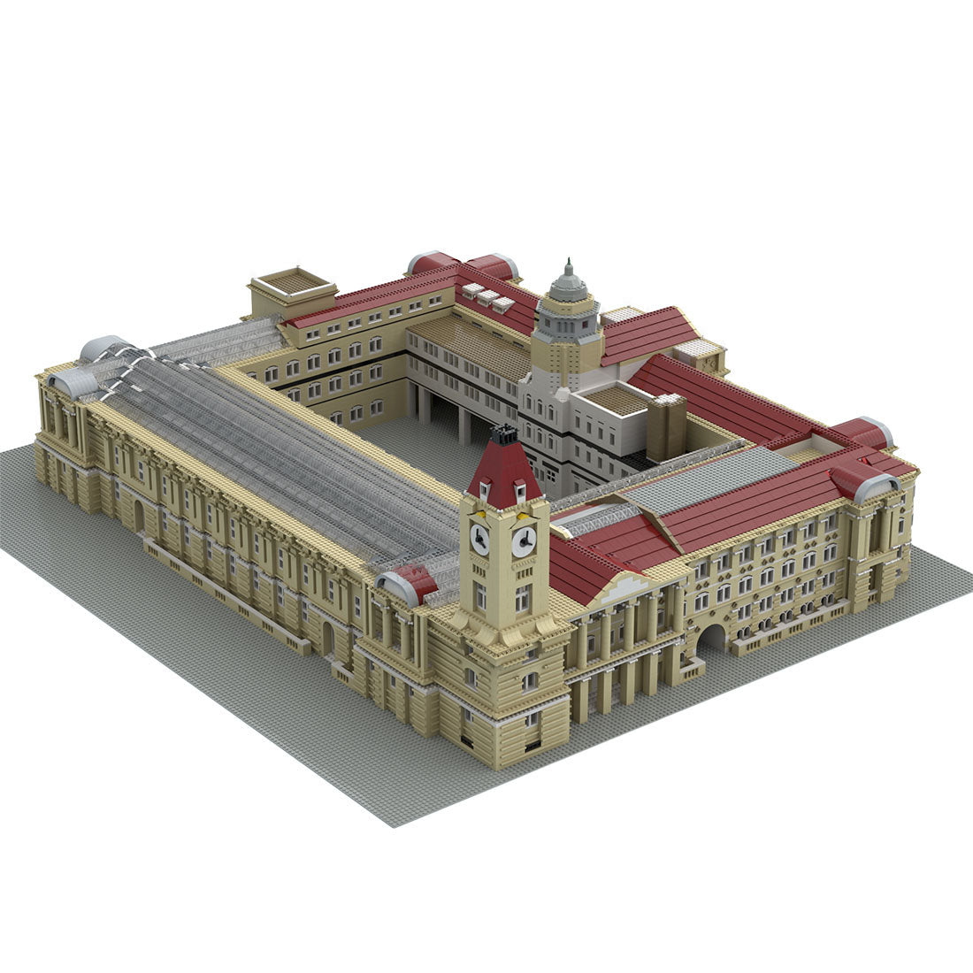 moc-112041 birmingham city council house, museum and art gallery building blocks set (19585pcs)