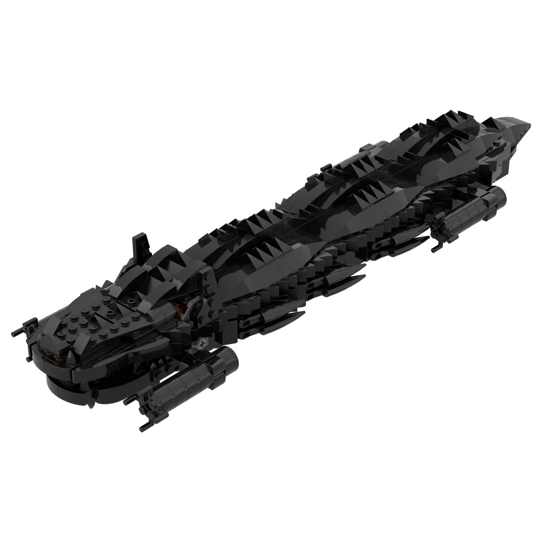 moc-122034 wolf-head siege ram model building blocks set (2486pcs)