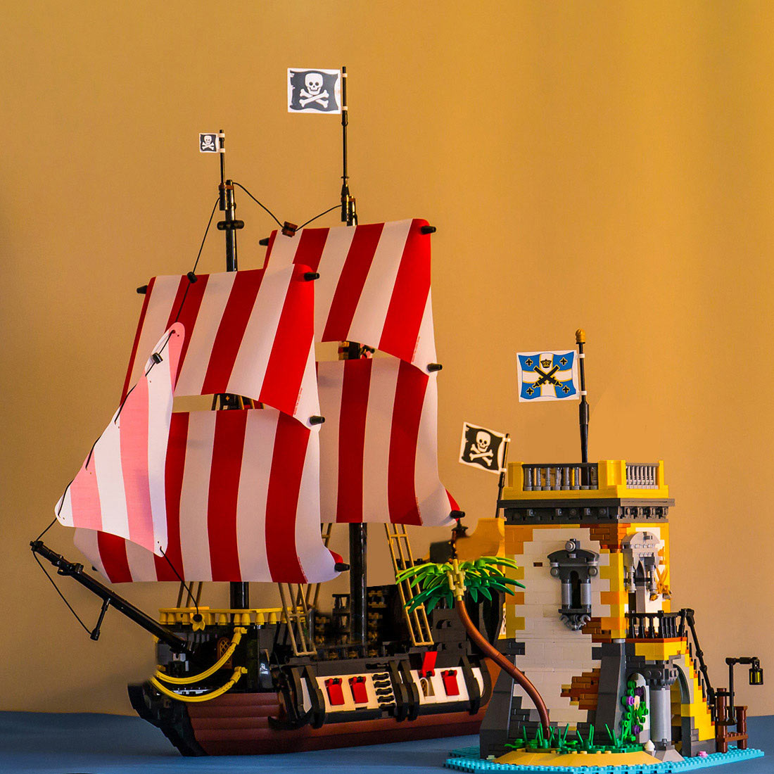 moc-71657 pirate theme sabre island building block set (1440pcs)