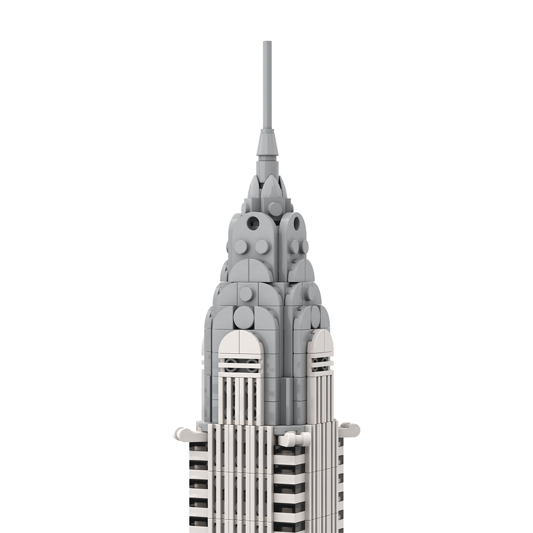 moc-127022 chrysler building 1/800 scale building blocks set (1207pcs)