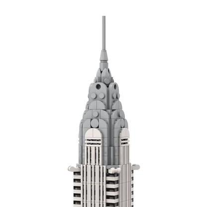 moc-127022 chrysler building 1/800 scale building blocks set (1207pcs)