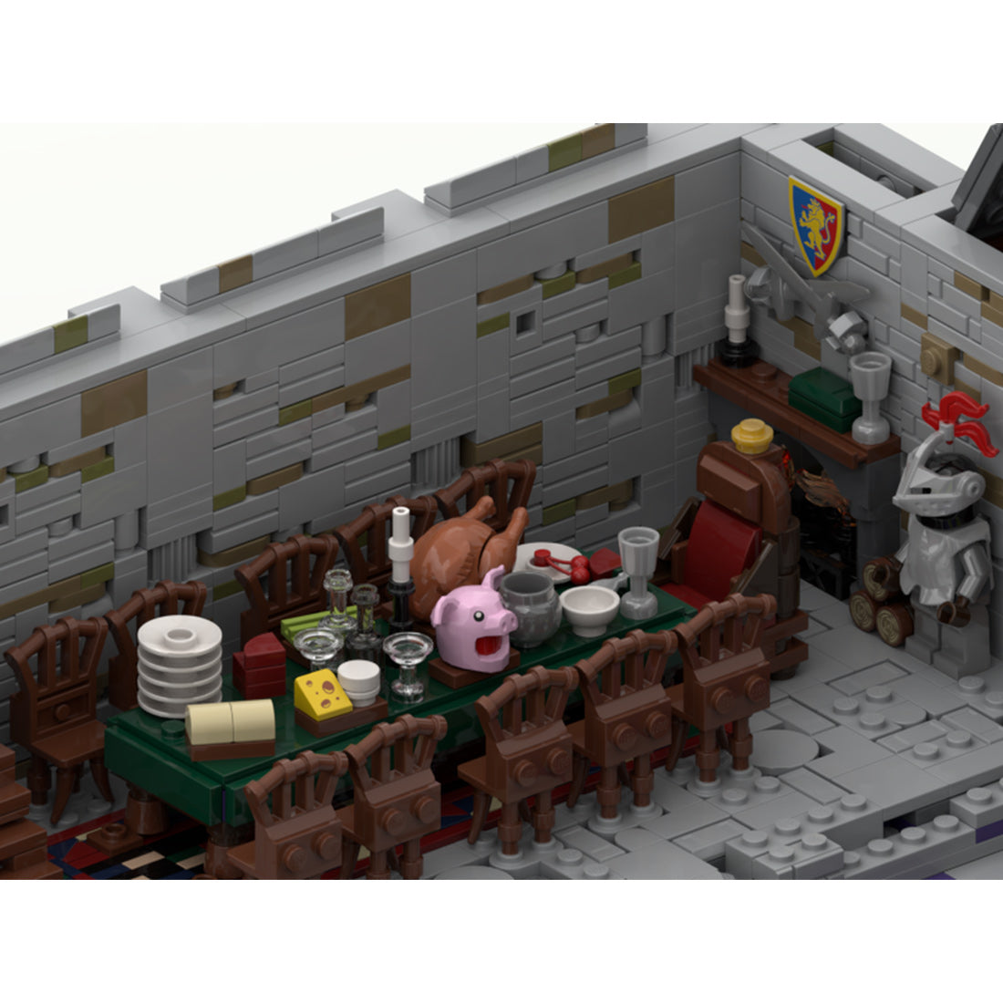 moc-206892 medieval castle building blocks set(21090pcs)