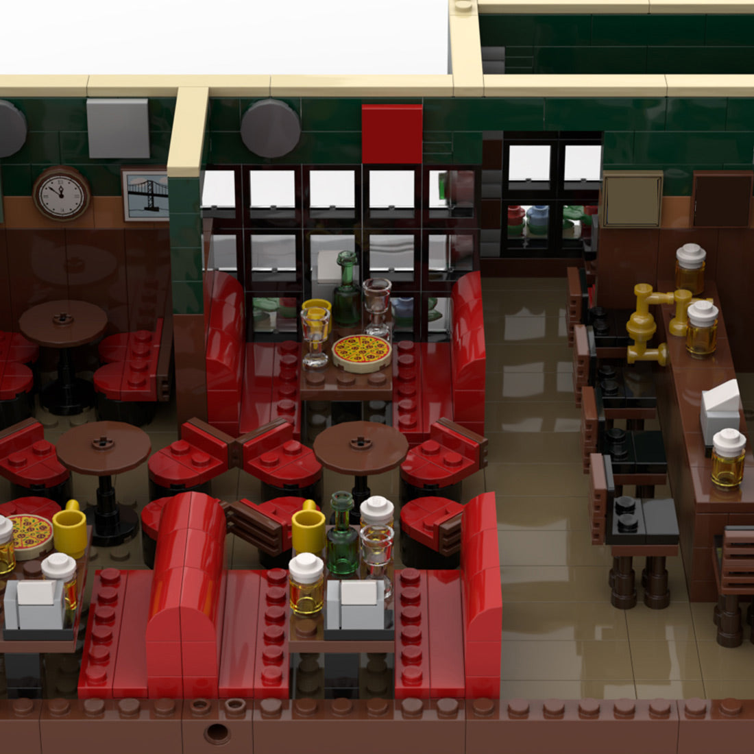 moc-92501 sitcomplex - maclaren's pub building blocks set(1588pcs+)