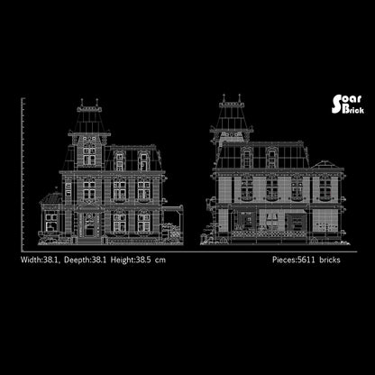 victorian french estate european villa building blocks set (5617pcs)