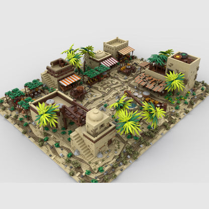 moc-215645 ancient egypt market building blocks set (10460pcs)