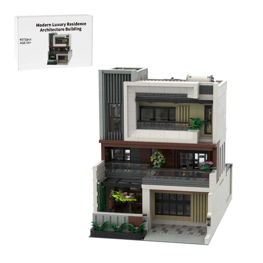 moc-202019 modern house concept building blocks set (4572pcs)