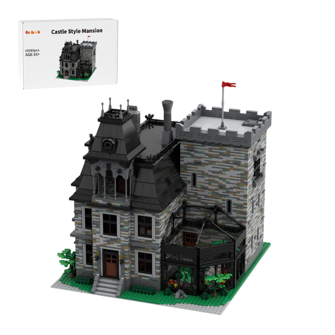 gothic castle villa victorian mansion building blocks set (10285pcs)