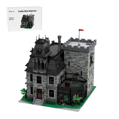 gothic castle villa victorian mansion building blocks set (10285pcs)