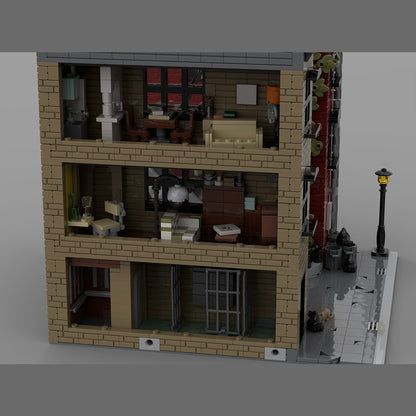 bricckoli joker stairs architectural building blocks set cinematic street scene moc kit