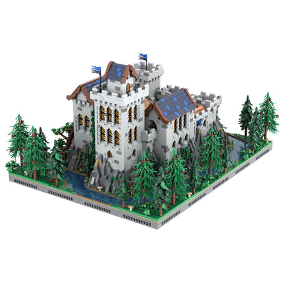 moc-229261 black falcon’s castle building blocks set (9836pcs)