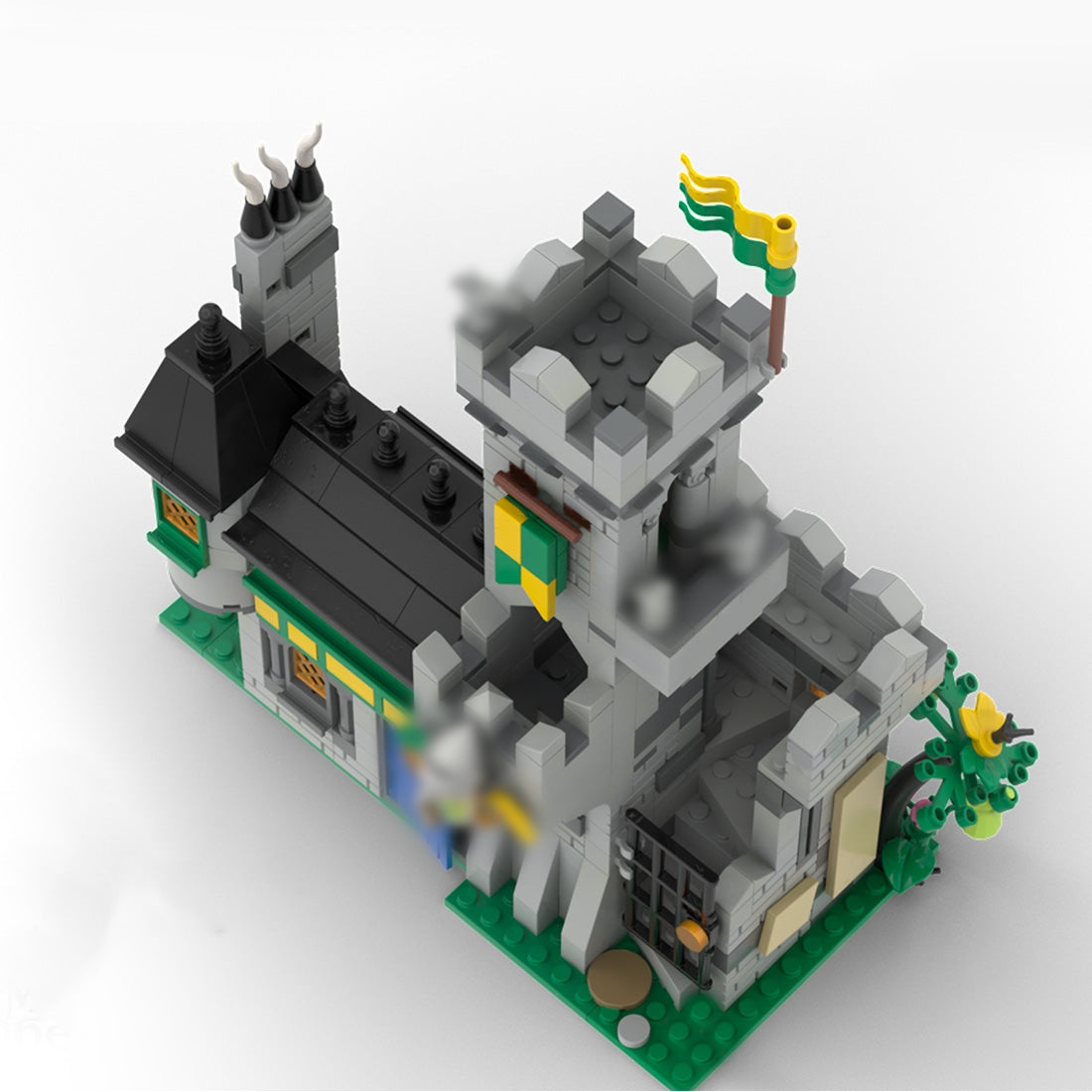 moc-235273 chevron's manor of many pigeons building blocks set (812pcs)