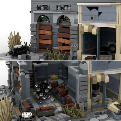 moc-41175 brick bank - apocalypse version building block set (2500pcs)
