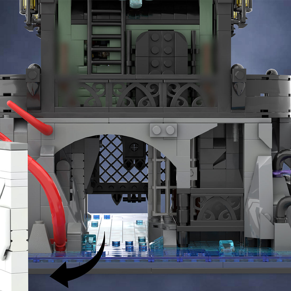 Black Watchtower Pirate Fortress Building Blocks