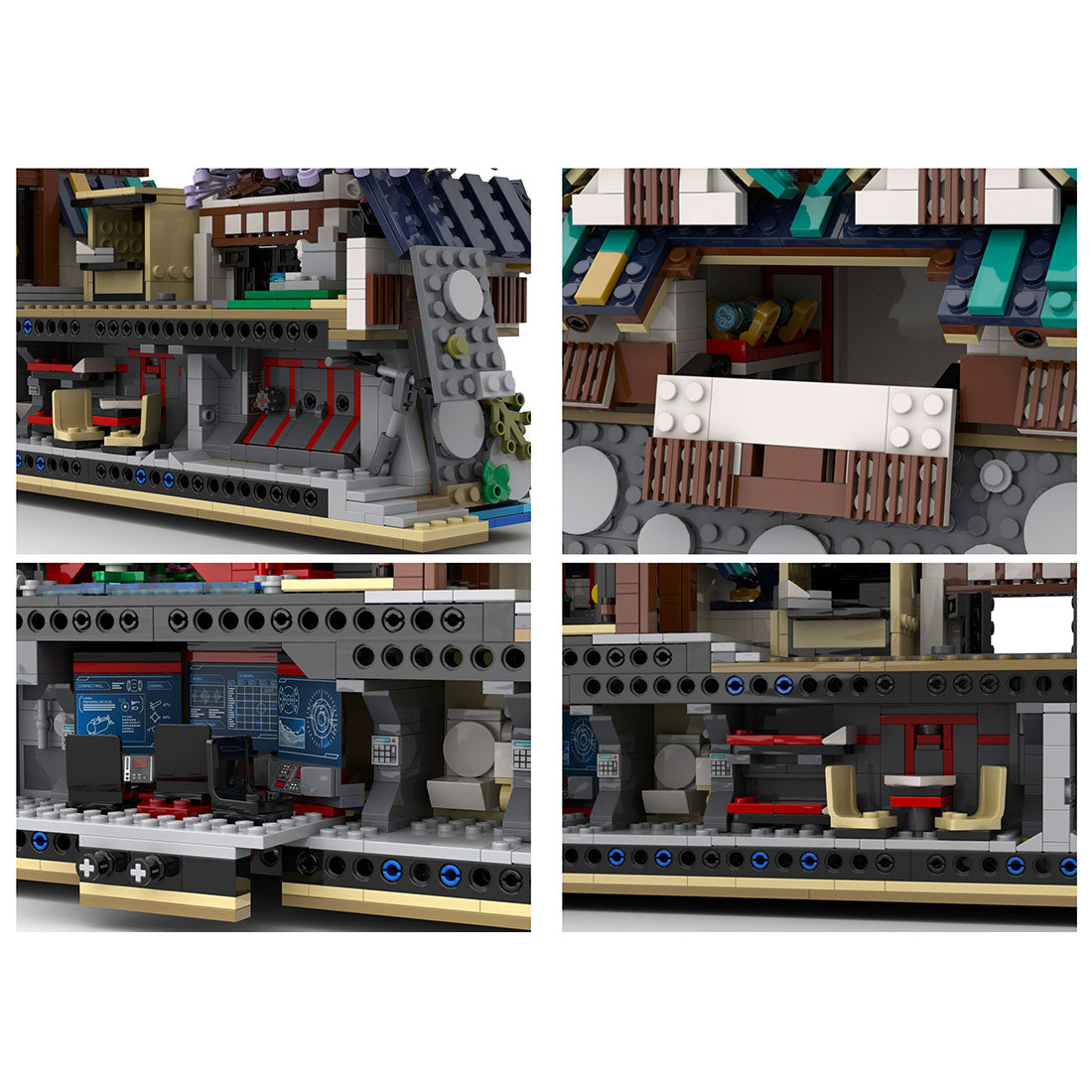 traditional japanese castle building block set (4040pcs)