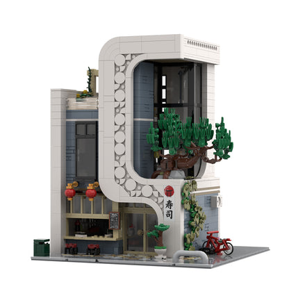 moc-237866 japanese sushi restaurant building blocks set(2354pcs)
