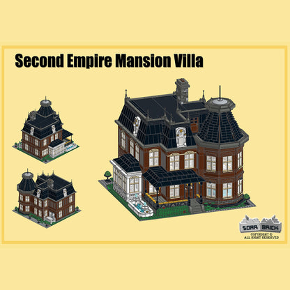 victorian manor house historic european mansion building blocks (4939pcs)