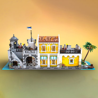 moc-108172 medieval pirate themed town building block sets (3897pcs)