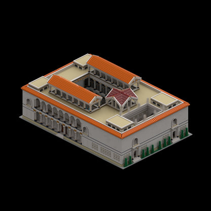 ancient roman bath building block set (30812pcs)