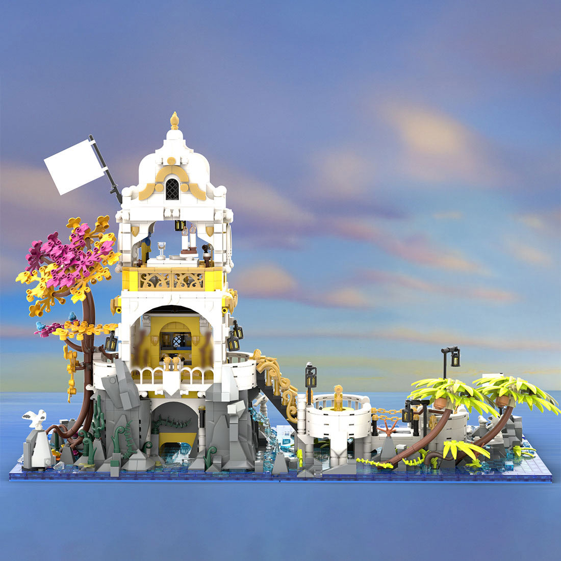 imperial fortress pirate building blocks set (3429pcs)