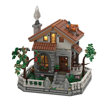 country cottage building blocks set, 2410pcs countryside house model