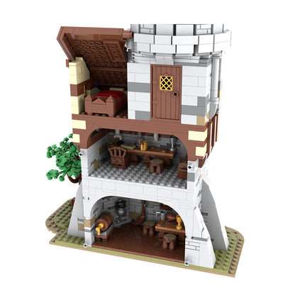 moc-212258 medieval tower building blocks set (2890pcs)
