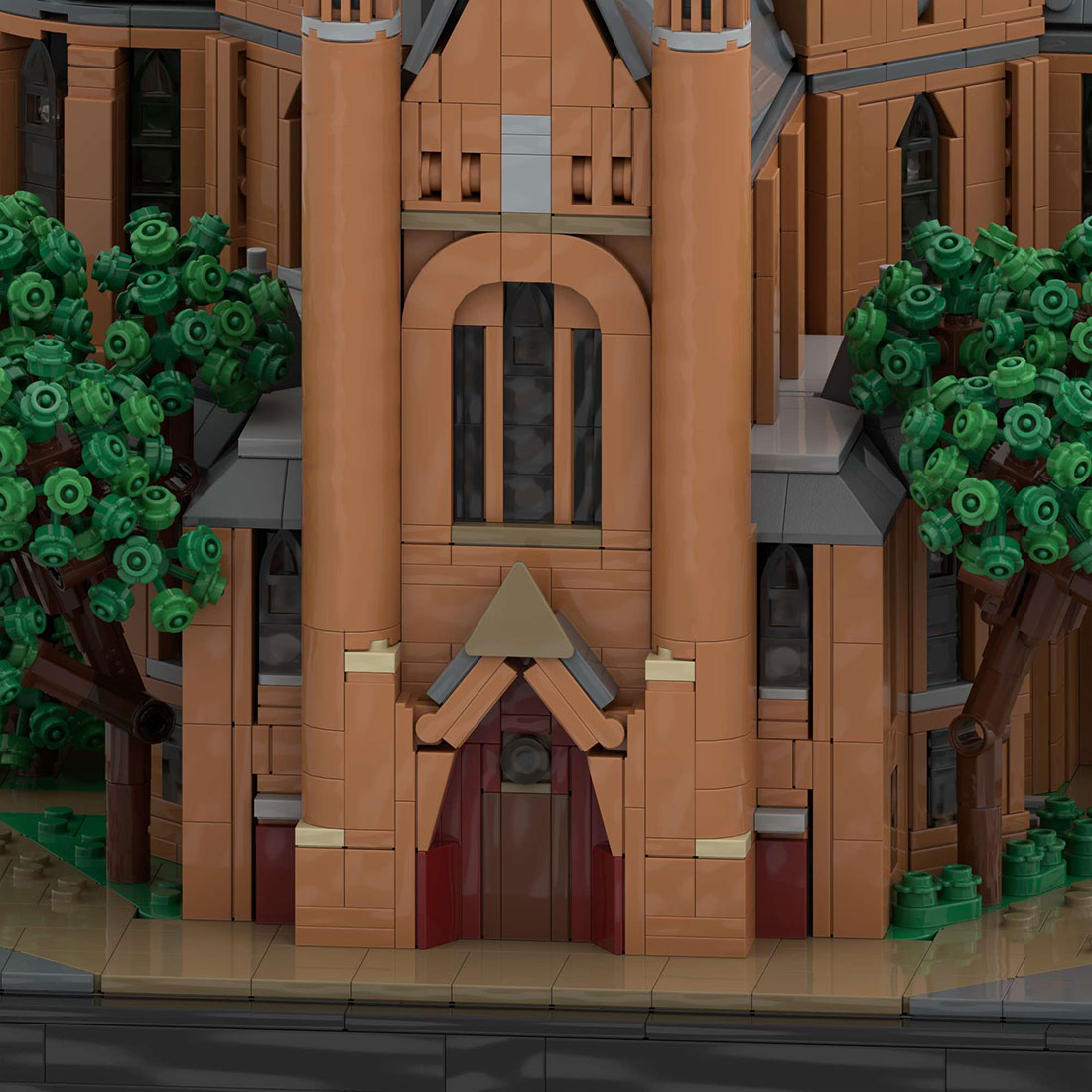 moc-248825 1/125 scale vondel church building blocks set (6808pcs)