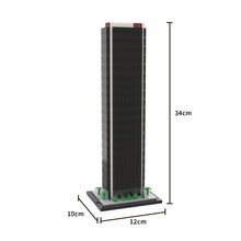 moc-231911 1/800 scale aon center los angeles building blocks set (730pcs)