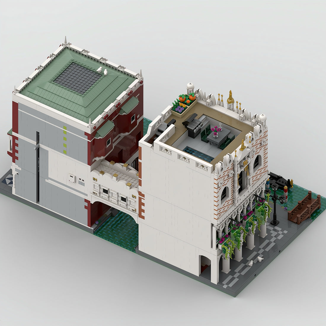 moc-84806 venice palace canal and bridge building blocks set