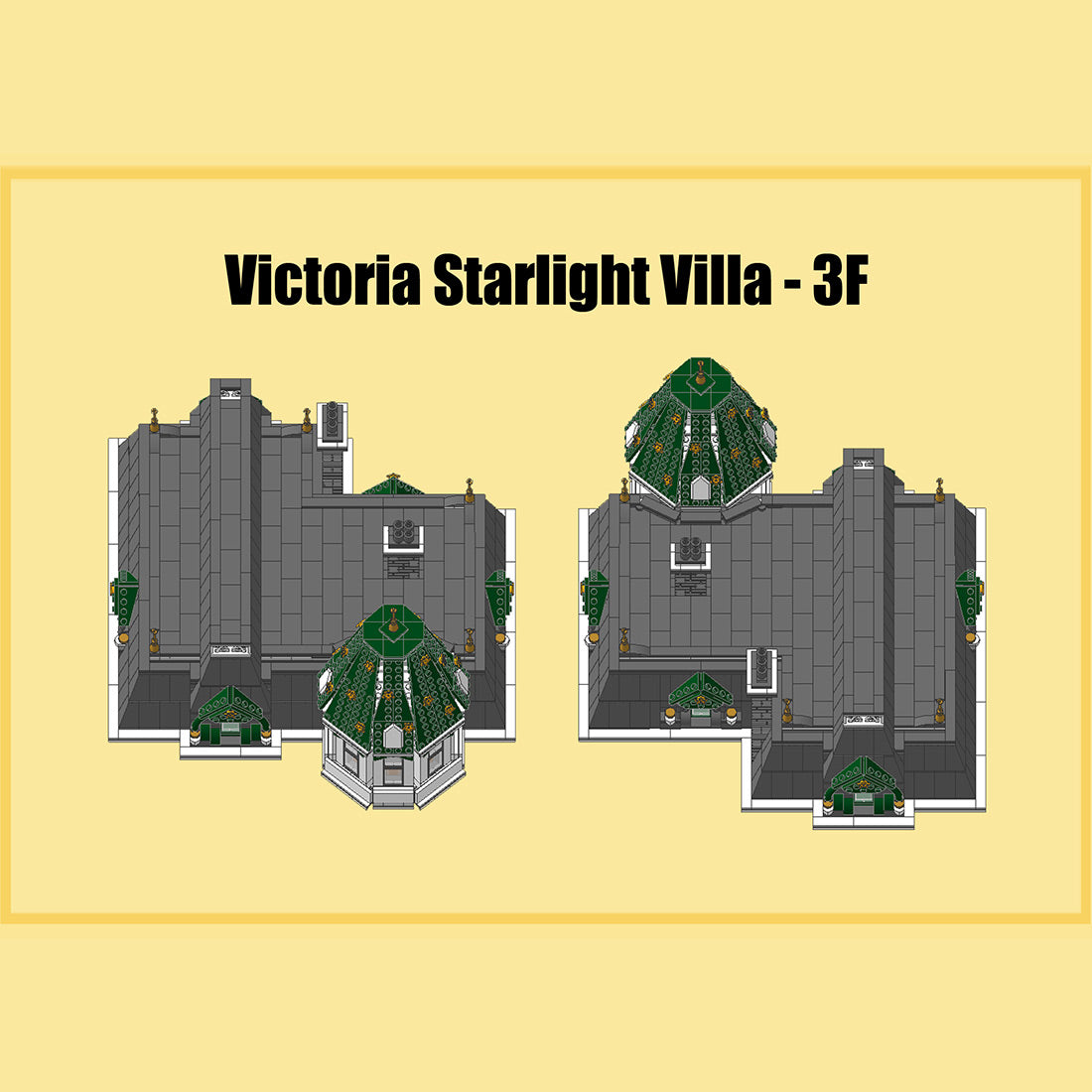 classic victorian residence european town house building blocks set (4772pcs)