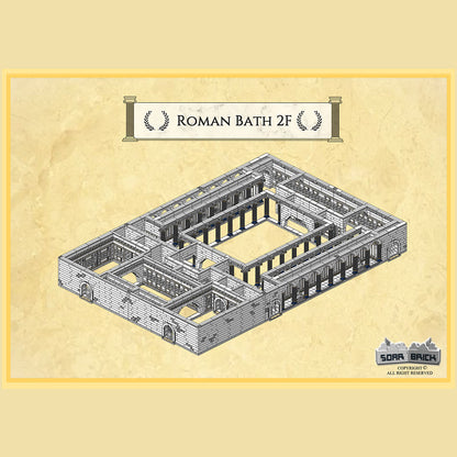 ancient roman bath building block set (30812pcs)