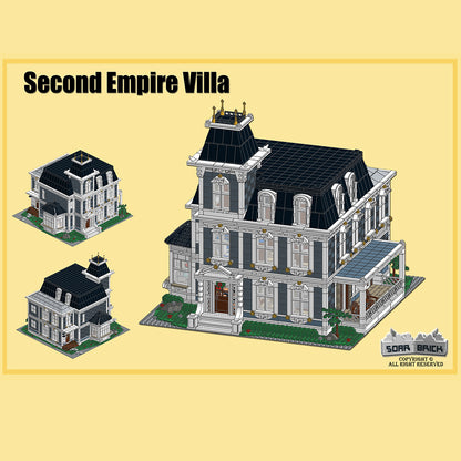 victorian french estate european villa building blocks set (5617pcs)