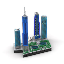 1/2000 scale the new world trade center building blocks set (1593pcs)
