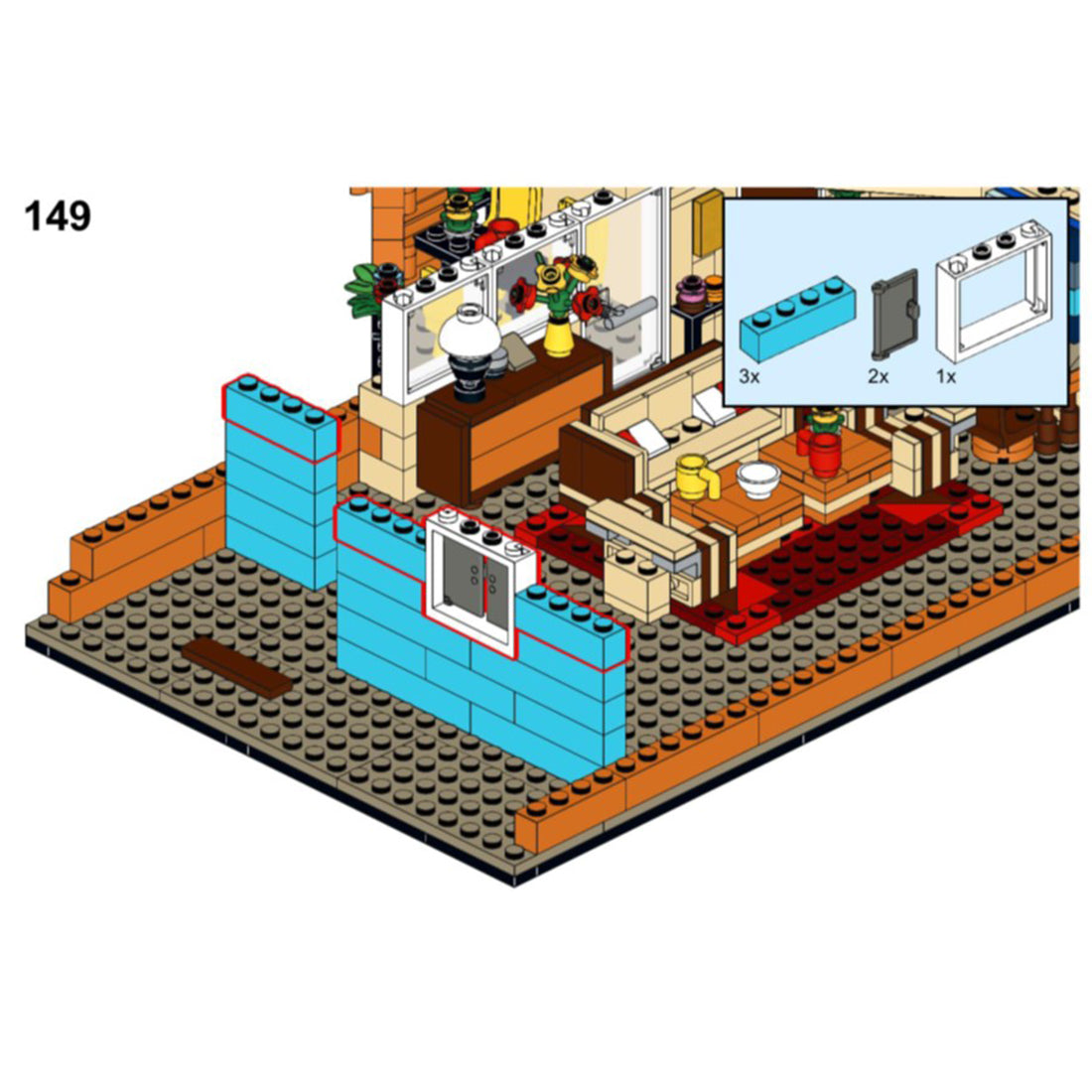 moc-98838 sitcomplex - the jeffersons part11 building blocks set(946pcs）