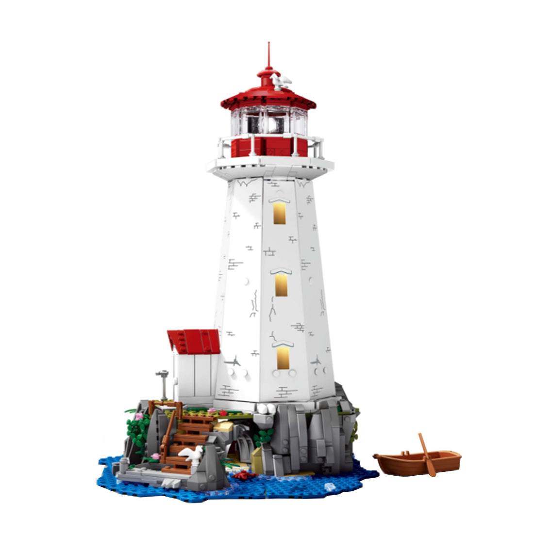 Seaside Lighthouse Building Block Set