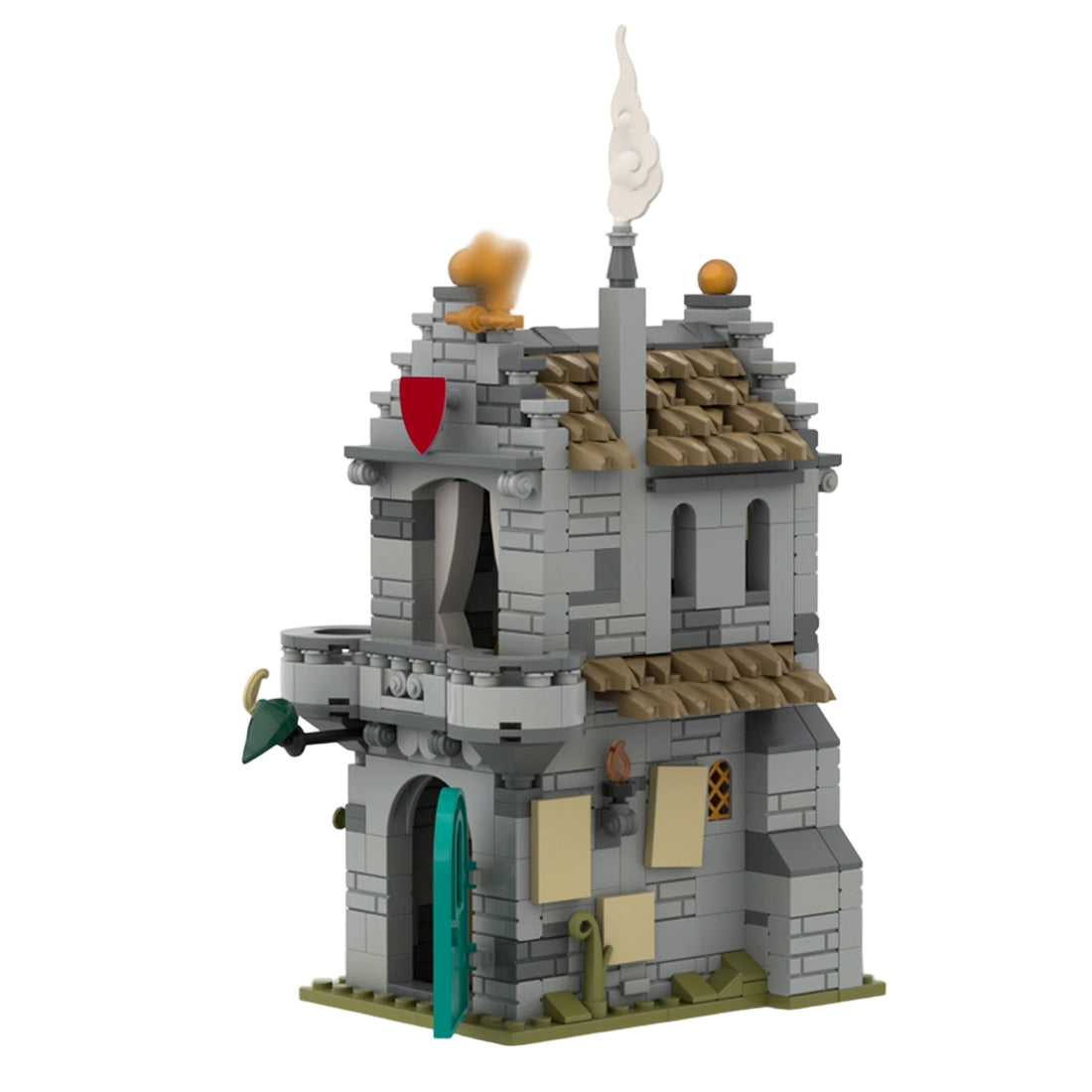 moc-209693 the black raven's noble house building blocks set (654pcs)