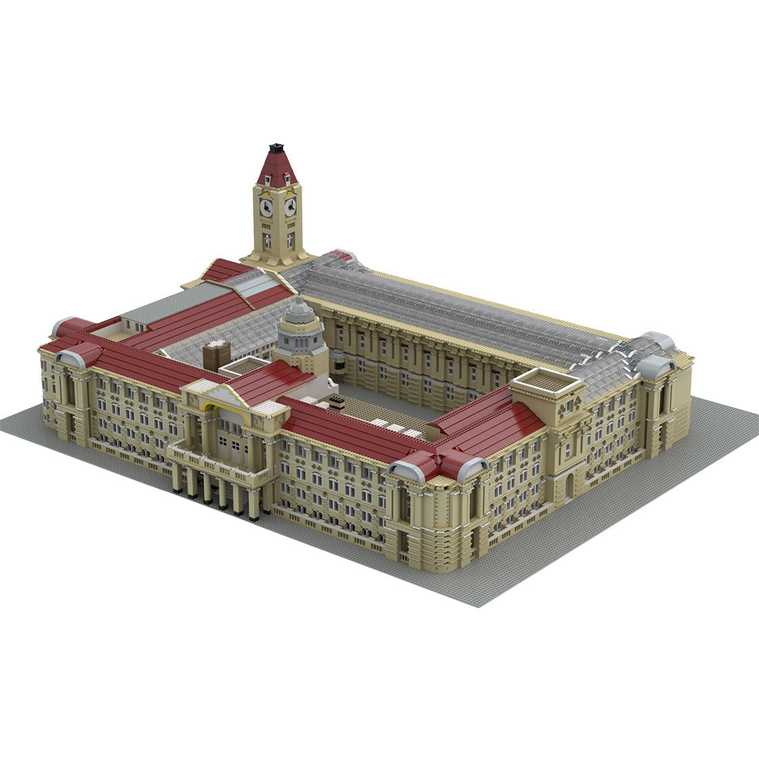 moc-112041 birmingham city council house, museum and art gallery building blocks set (19585pcs)